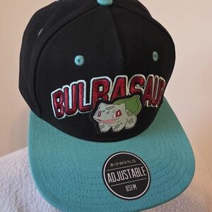 Bulbasaur Black and Teal Cap